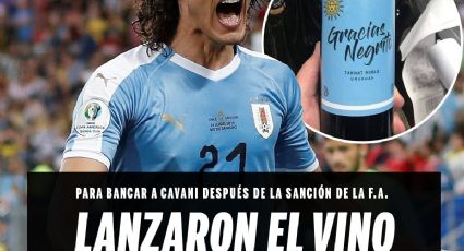 "Gracias Negrito”, la marca de vino que lanzan en Uruguay para apoyar a Cavani