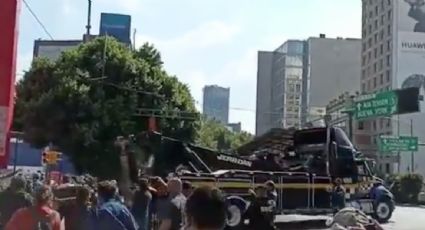 Gaseros y policías se enfrentan durante protesta en CDMX; gremio acusa represión y amaga con más bloqueos