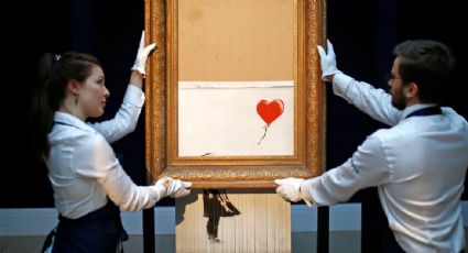 "Love is in the Bin", el Banksy medio triturado, se vende en 25.4 millones de dólares