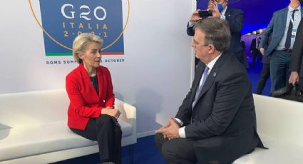 Von der Leyen y Ebrard discuten acuerdo entre México y la Unión Europea en reunión del G20