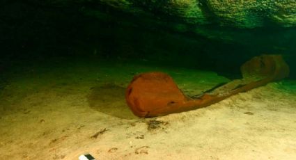 Hallan canoa milenaria cerca de las ruinas de Chichén Itzá durante las obras del Tren Maya