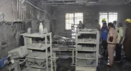 Once pacientes de un hospital Covid en la India murieron en un incendio