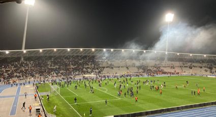 Aficionados del Lyon invaden la cancha y obligan a suspender el partido de la Copa de Francia