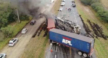 Se registra accidente múltiple en la carretera Victoria-Matamoros; reportan varios muertos