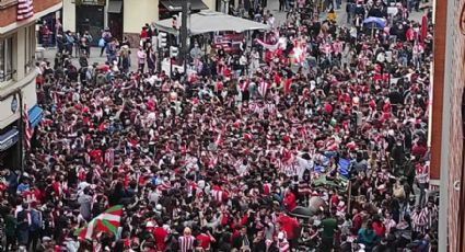 Cientos de jóvenes provocan caos en Bilbao antes de la Final de la Copa del Rey