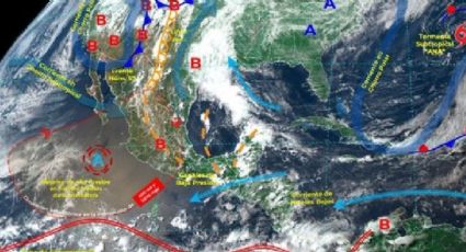 Pronostican lluvias fuertes en nueve estados para este domingo; hay probabilidad de tornados en dos entidades