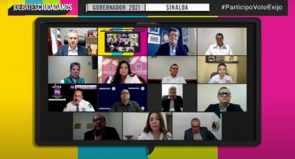 Candidatos en Sinaloa repiten sus discursos en debate organizado por la Coparmex y se atacan entre ellos