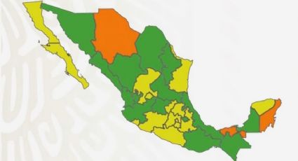 México se pinta de verde; 14 estados estarán en el nivel de riesgo bajo del semáforo Covid