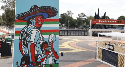 Inauguran mural de Maradona en el Estadio Azteca que conmemora el Gol del Siglo