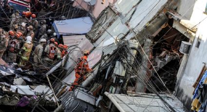 Edificio se desploma en Río de Janeiro; hay una menor muerta y al menos tres heridos