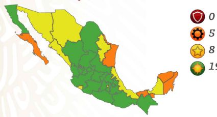 19 estados estarán en semáforo verde y 5 en naranja a partir de la próxima semana