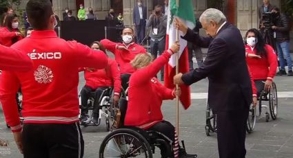 Abanderan en Palacio Nacional a la delegación paralímpica de México que participará en Tokio 2020