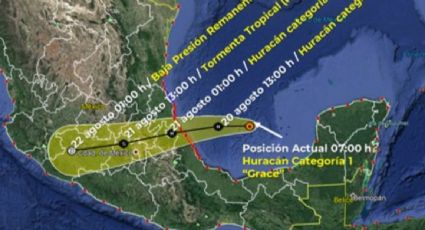 "Grace" se fortalece como huracán categoría 1; impactará en la noche en Veracruz