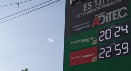 Gasolina premium no baja; precio promedio mantiene récord de 22.40 pesos el litro