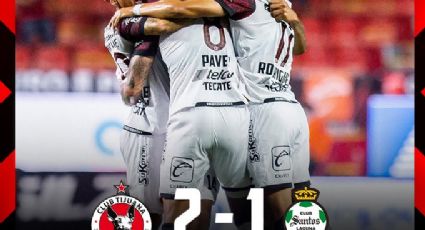 Xolos ganan por un ‘pelito’ y con polémica ante Santos, su primer triunfo del torneo