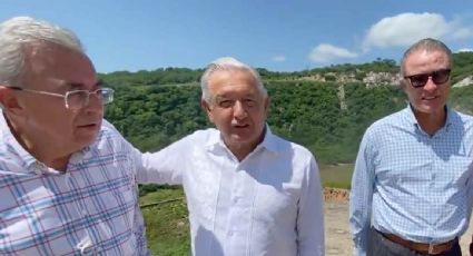 AMLO supervisa presas en Sinaloa junto a Quirino Ordaz y Rubén Rocha