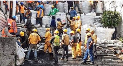 Se reanudan labores de rescate en el Cerro del Chiquihuite tras fuertes lluvias en el Valle de México