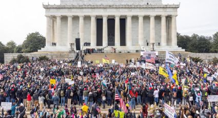 Protestan en Washington en contra de las órdenes de vacunación por la Covid-19 y el uso de cubrebocas