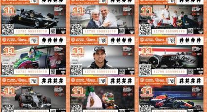 Checo Pérez se 'saca la lotería' y es la imagen de los billetes por los 60 años del Gran Premio de México