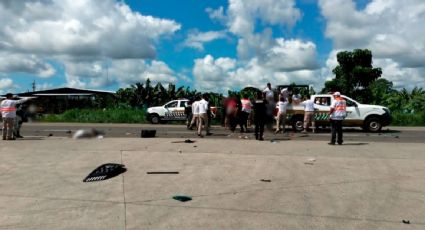 Accidente de auto en el que viajaban migrantes en Chiapas deja dos muertos y seis lesionados
