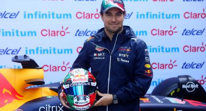 Checo Pérez ‘celebra’ el Día de Muertos e incluye una catrina en el diseño de su casco para el GP de México