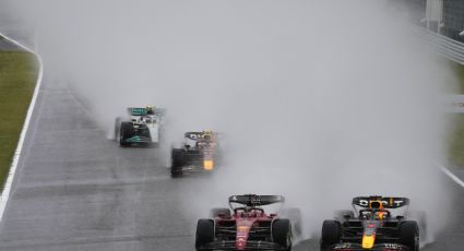 Gran Premio de Japón se detiene por la lluvia y falta de visibilidad; Checo Pérez marchaba tercero