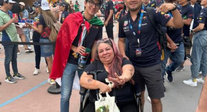 Hermano de Checo Pérez busca a aficionada en silla de ruedas que se hizo viral por su pasión en el GP de México