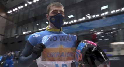 Atleta ucraniano hace un llamado a la paz en plenos Juegos Olímpicos de Invierno: “No a la guerra en Ucrania”