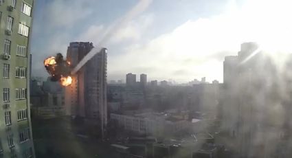 Ejército de Rusia lanza misil contra edificio en Kiev durante su avance por la capital de Ucrania