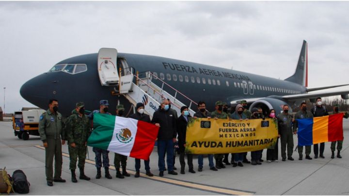 Aterriza en Rumania el avión de la Fuerza Aérea que repatriará a mexicanos que residían en Ucrania