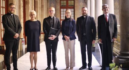 Sheinbaum se reúne con representantes del Vaticano previo a visita de su secretario de Estado a la CDMX