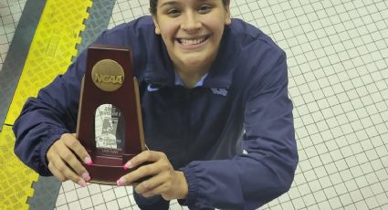 La clavadista mexicana Aranza Vázquez, promesa olímpica para París 2024, gana medalla de bronce en el campeonato nacional de la NCAA