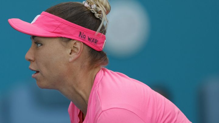 La tenista rusa Vera Zvonareva manda mensaje de paz durante el Abierto de Miami: "No a la guerra"