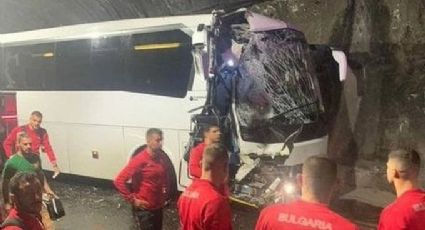 Selección de Bulgaria sufre accidente y da un susto en Georgia previo a su juego de Nations League