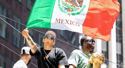 Gracias a Juan Toscano-Anderson, la bandera de México ondea en los festejos de los Warriors, campeones de la NBA