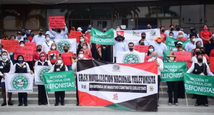 Telefonistas comienzan negociaciones con Telmex para poner fin a la primera huelga del sindicato en 37 años