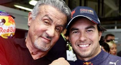 Checo Pérez tiene un encuentro ‘de poder’ con Sylvester Stallone en el Gran Premio de Italia