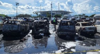 Parrillada deja ocho vehículos incendiados a las afueras del Hard Rock Stadium, casa de los Miami Dolphins