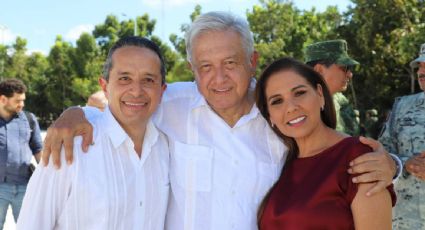 AMLO se reúne en Quintana Roo con Carlos Joaquín y Mara Lezama previo al cambio de gobierno en la entidad
