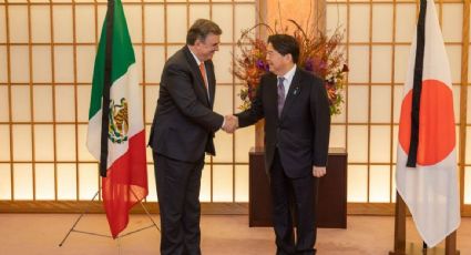 Marcelo Ebrard se reúne con su homólogo de Japón previo al funeral de Estado de Shinzo Abe