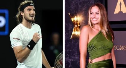 Stefano Tsitsipas vence los nervios e 'invita' a la actriz Margot Robbie a verlo jugar en el Australian Open