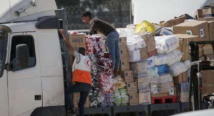 Ingresa el primer convoy con ayuda humanitaria a Gaza: 20 camiones entran por el paso fronterizo egipcio de Rafah