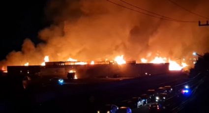 Se registra incendio en la Central de Abasto de Toluca