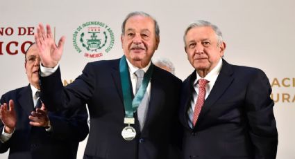 Carlos Slim se reúne con López Obrador en Palacio Nacional