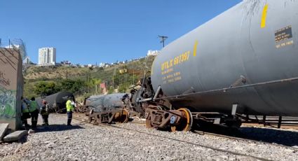 Derrame de combustóleo tras el descarrilamiento de carros tanque de un tren moviliza a cuerpos de seguridad y emergencia en Querétaro