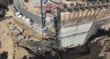 Mueren cinco trabajadores por el colapso de un andamio durante la construcción de la nueva carretera Pachuca-Huejutla