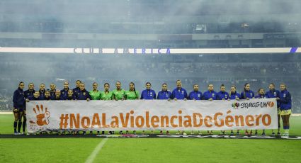 Las jugadoras de América y Tigres se unen antes de la Final para pedir alto a la violencia de género
