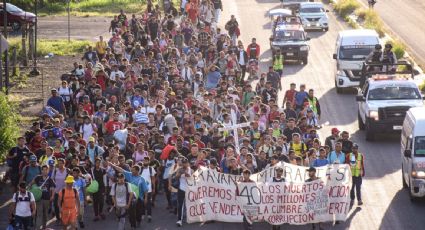 Más de mil migrantes salen desde Tapachula para unirse a la caravana que se dirige a la frontera con EU