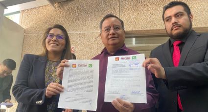 Morena, PT y PVEM presentan su convenio de coalición ante el IECM para competir por la Jefatura de Gobierno en 2024