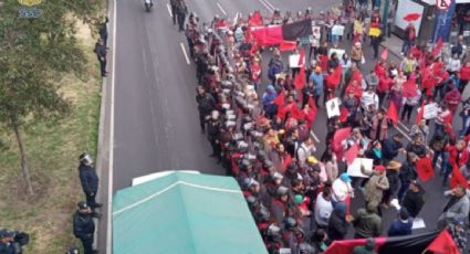 Sindicato del Colegio de Bachilleres colapsa a la CDMX con bloqueos viales: exigen que se cumpla con el aumento salarial